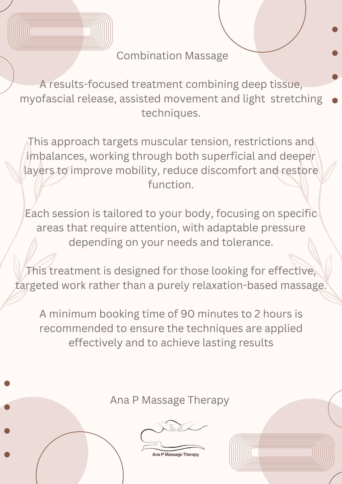 Combination Massage Combination Massage